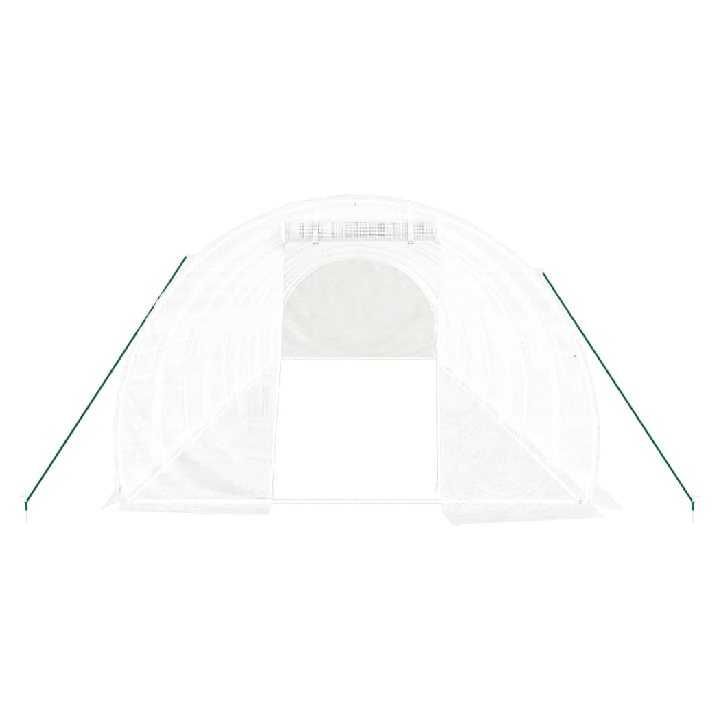 Greenhouse with Steel Frame White 30 m 10x3x2 m