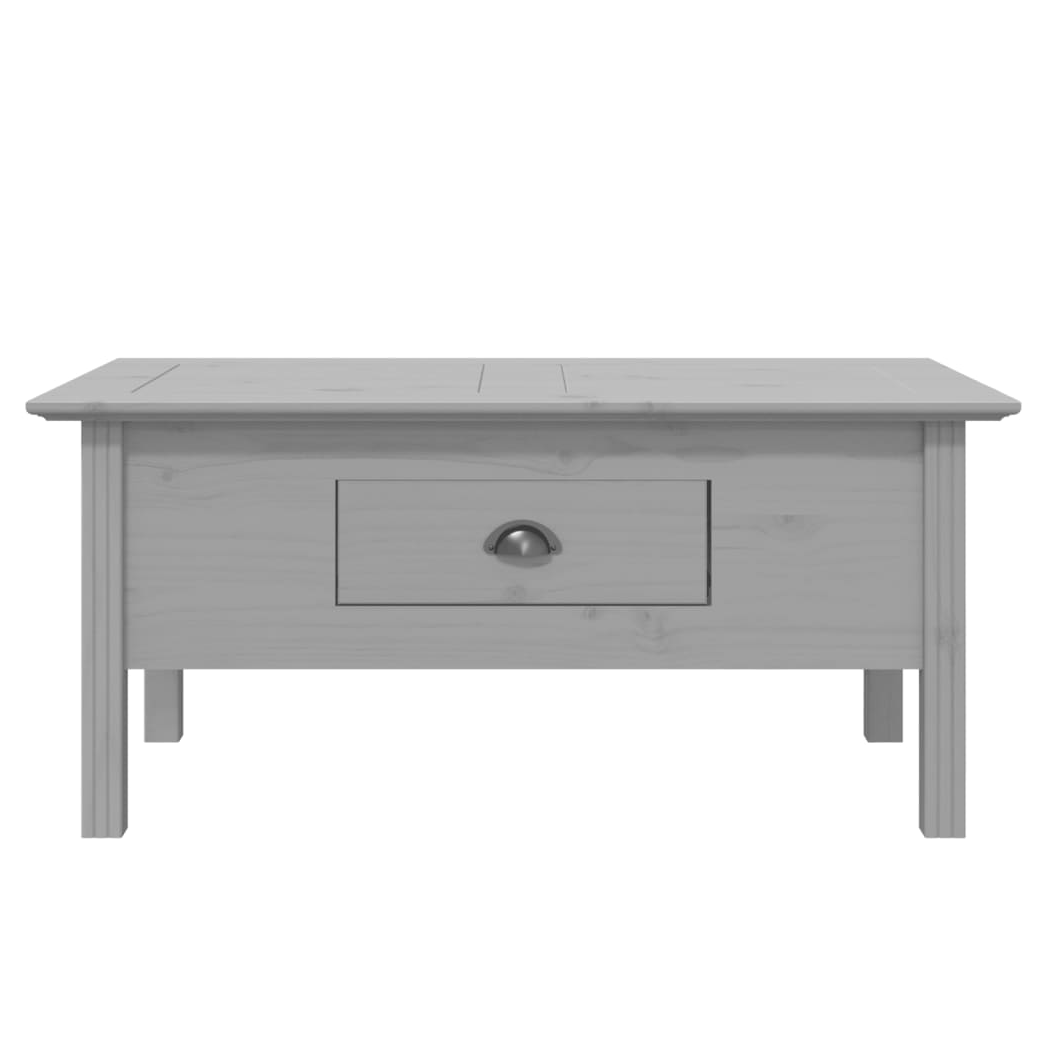 Coffee Table BODO Grey 100x55x45 cm Solid Wood Pine