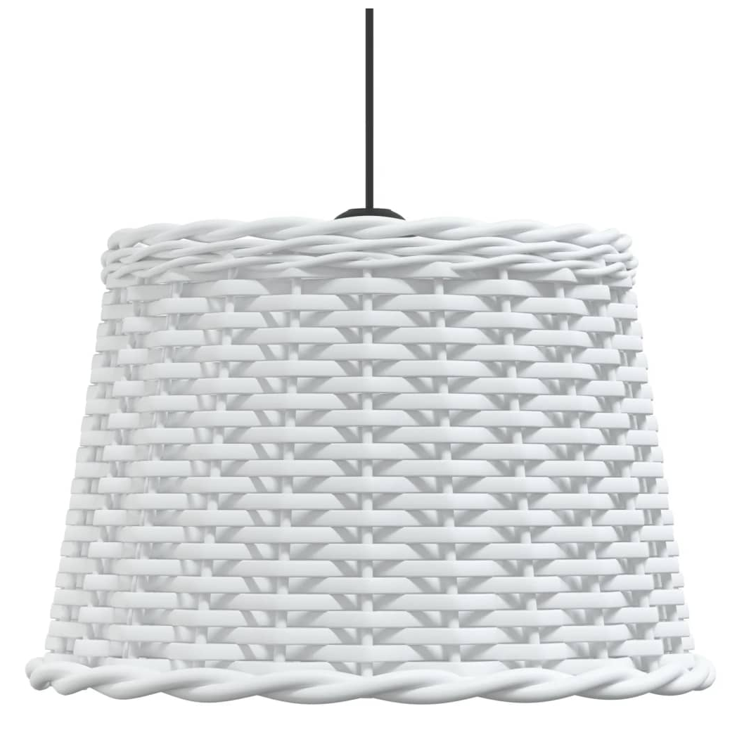 Ceiling Lamp Shade White 40x26 cm Wicker