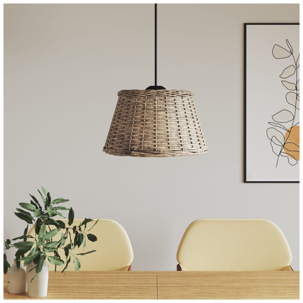 Ceiling Lamp Shade Brown 50x30 cm Wicker