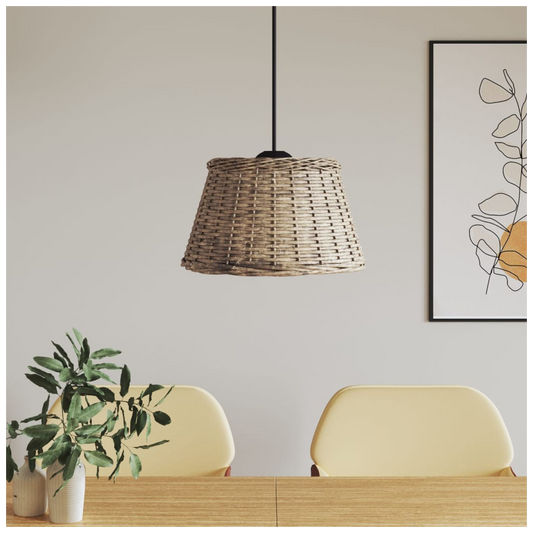 Ceiling Lamp Shade Brown 50x30 cm Wicker