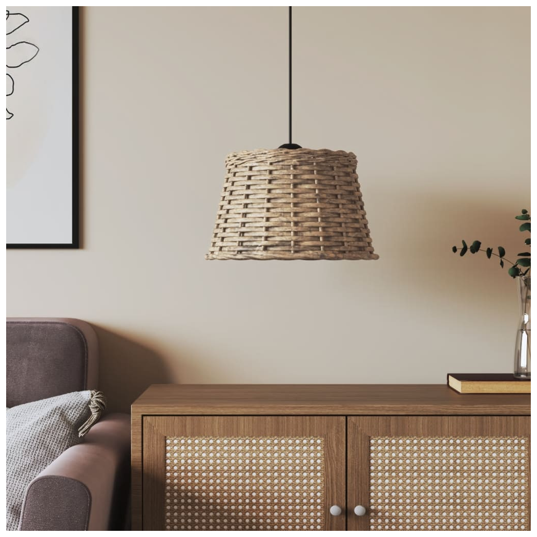Ceiling Lamp Shade Brown 38x23 cm Wicker