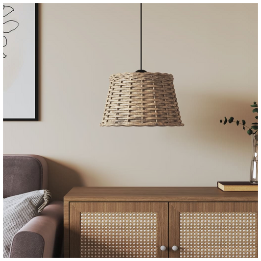 Ceiling Lamp Shade Brown 38x23 cm Wicker