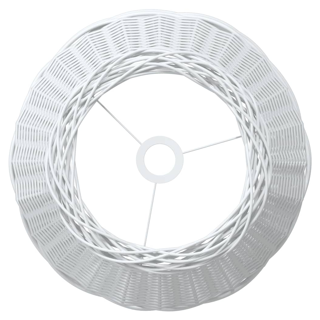 Ceiling Lamp Shade White 50x30 cm Wicker