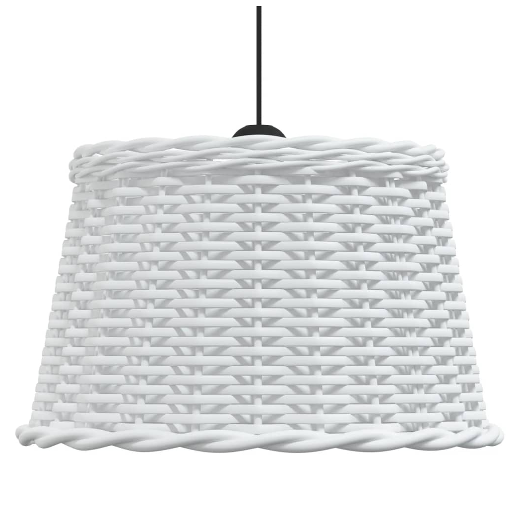 Ceiling Lamp Shade White 45x28 cm Wicker