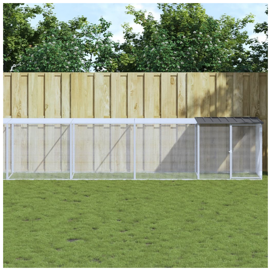 Chicken Cage with Roof Anthracite 1003x98x90 cm Galvanised Steel