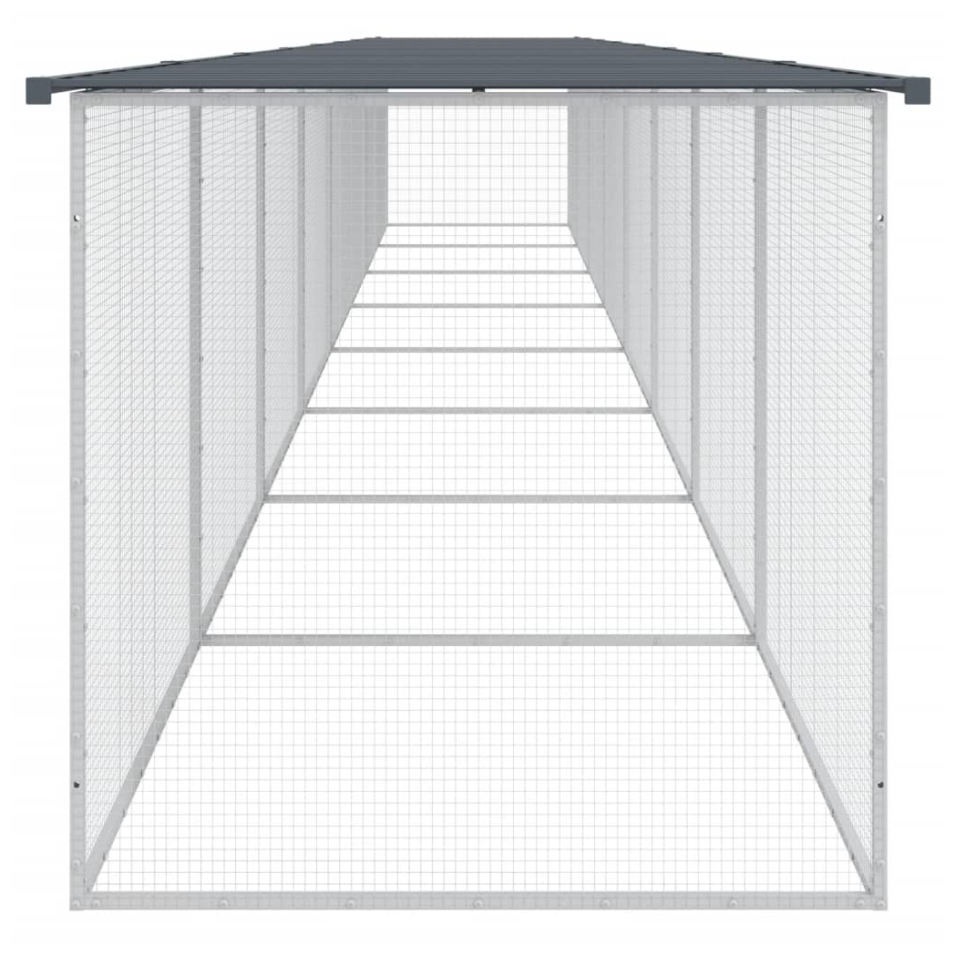 Chicken Cage with Roof Anthracite 803x98x90 cm Galvanised Steel