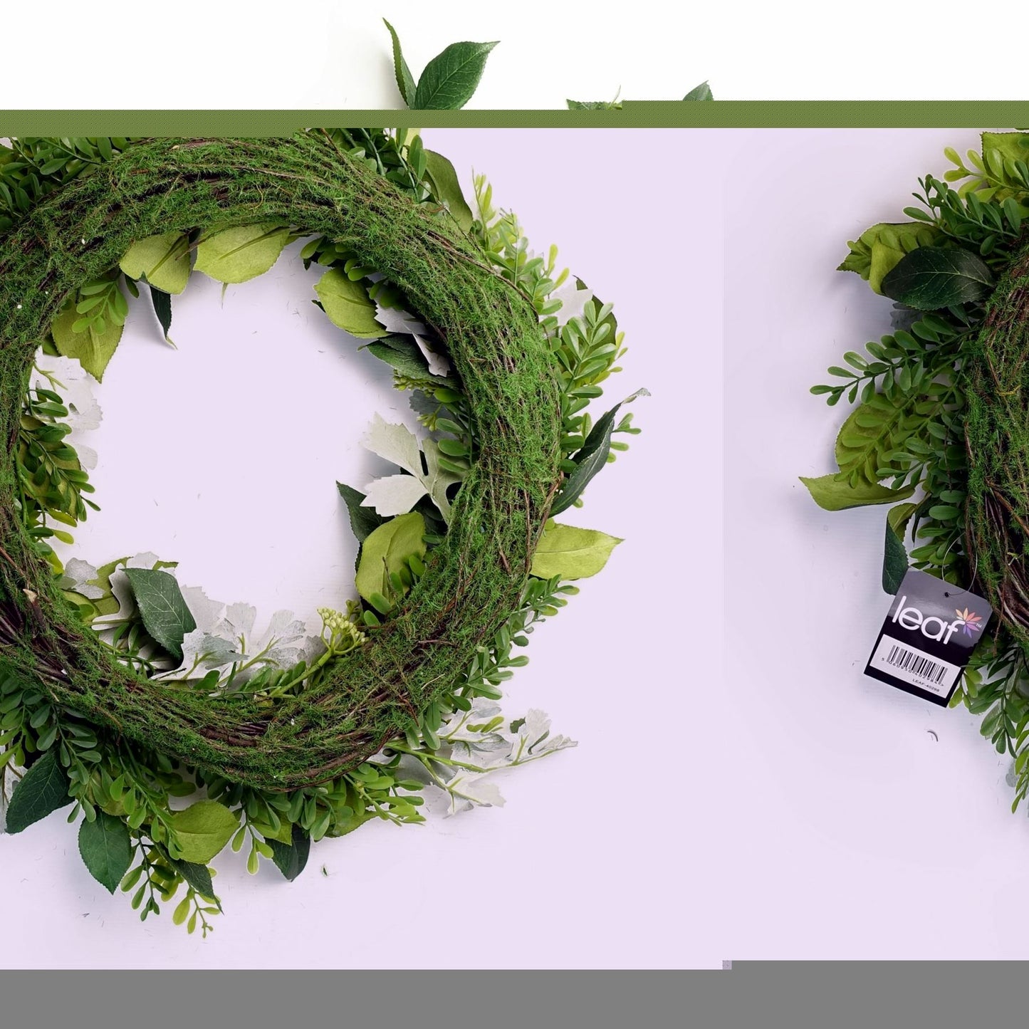 50cm Artificial Wreath Ferns Leaf
