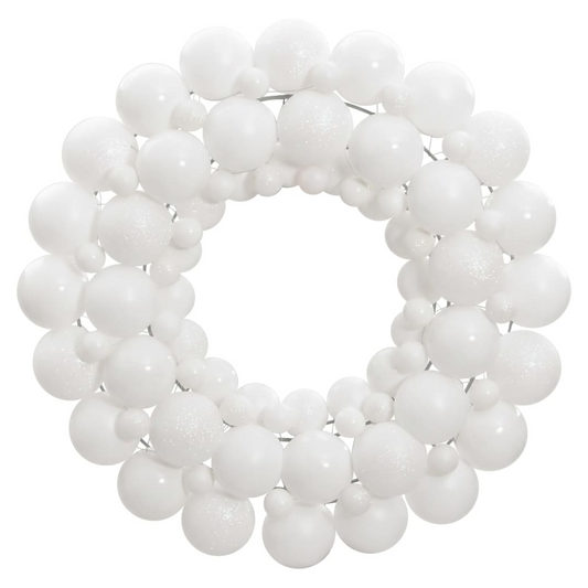 Christmas Wreath White 45 cm Polystyrene