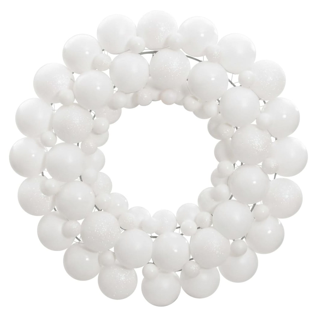 Christmas Wreath White 45 cm Polystyrene