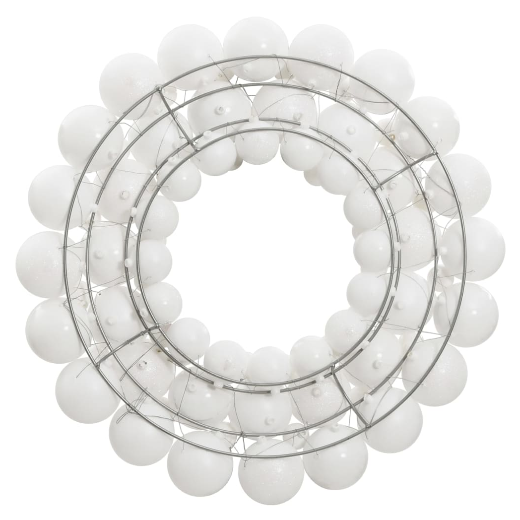 Christmas Wreath White 45 cm Polystyrene
