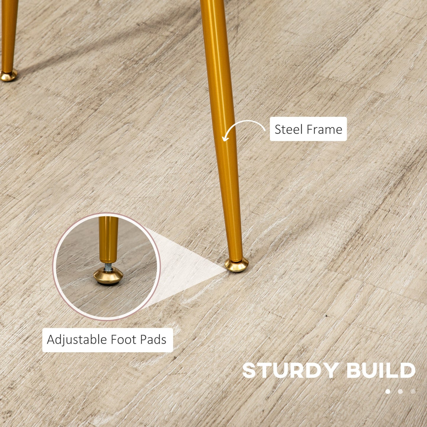 SvvalkaModern Dining Chairs Set of 2 with Padded Seat and Steel Legs, Pink