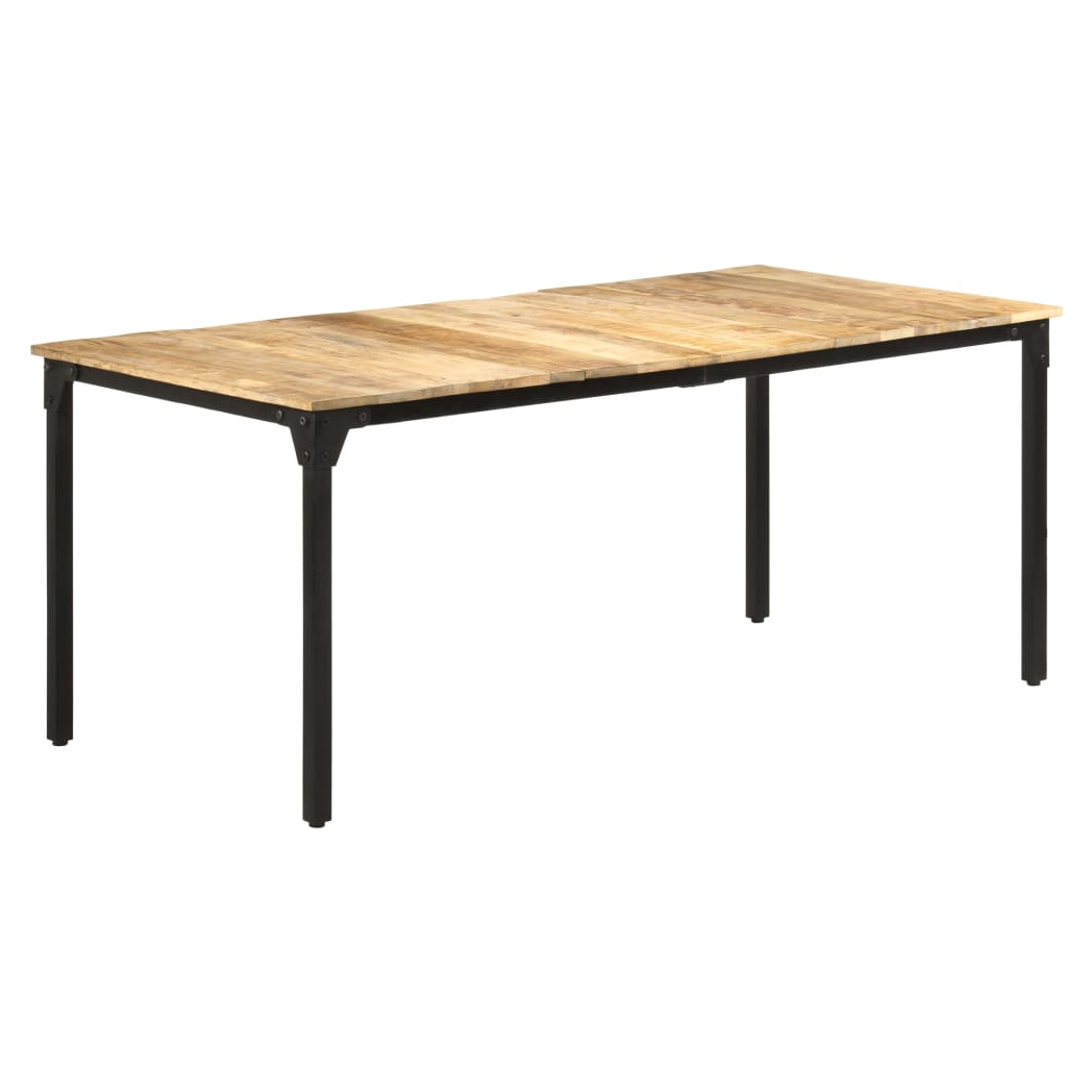 Dining Table 180x90x76 cm Rough Mango Wood