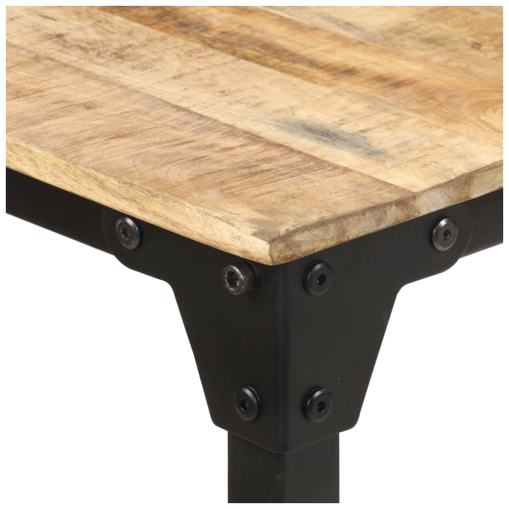 Dining Table 180x90x76 cm Rough Mango Wood