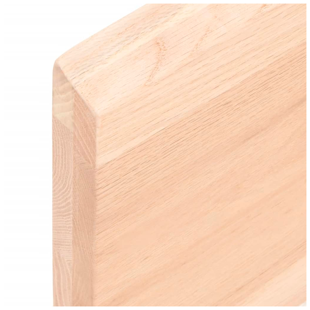 Table Top 80x50x(2-4) cm Untreated Solid Wood Oak