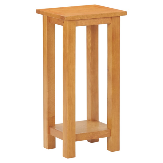 Side Table 27x24x55 cm Solid Oak Wood
