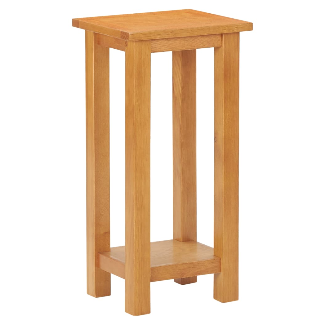 Side Table 27x24x55 cm Solid Oak Wood