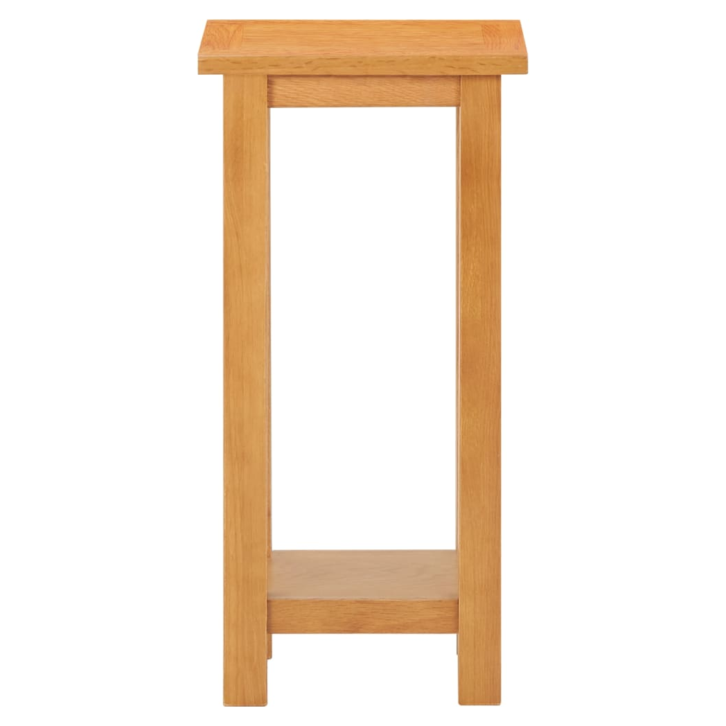 Side Table 27x24x55 cm Solid Oak Wood