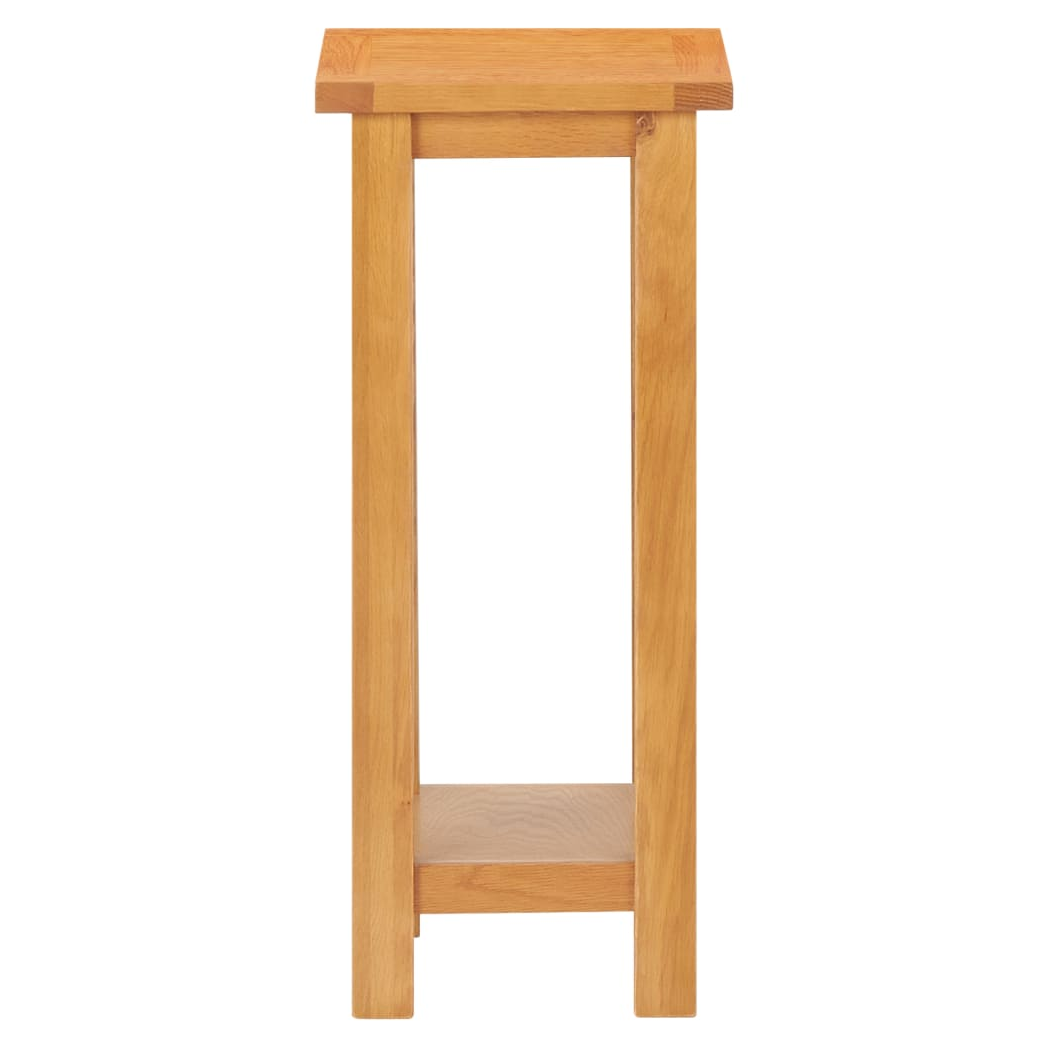 Side Table 27x24x55 cm Solid Oak Wood