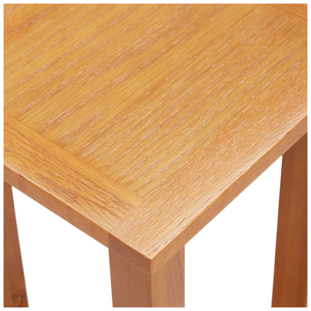 Side Table 27x24x55 cm Solid Oak Wood