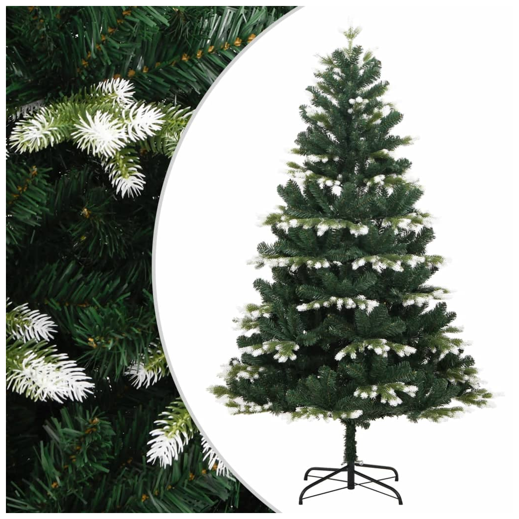 Artificial Hinged Christmas Tree with Flocked Snow 150 cm