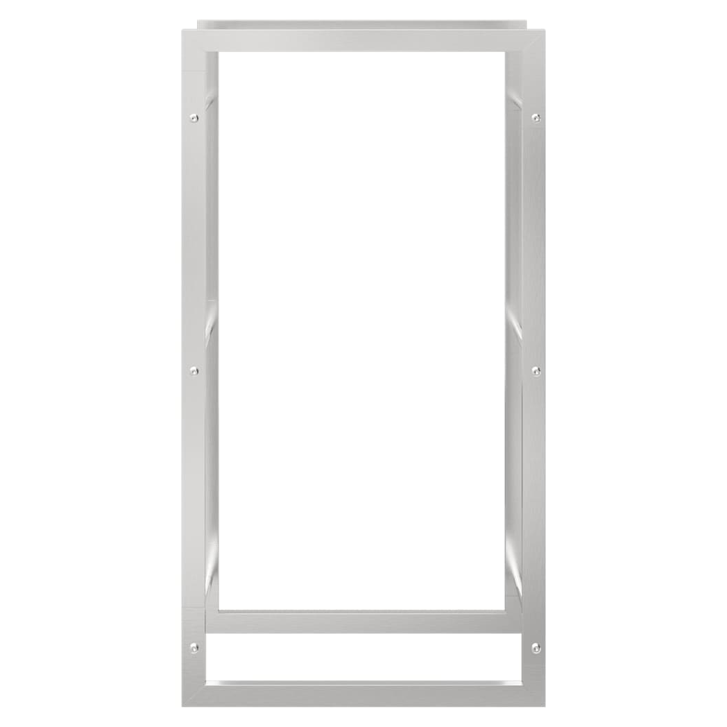 Firewood Rack 50x28x94 cm Stainless Steel