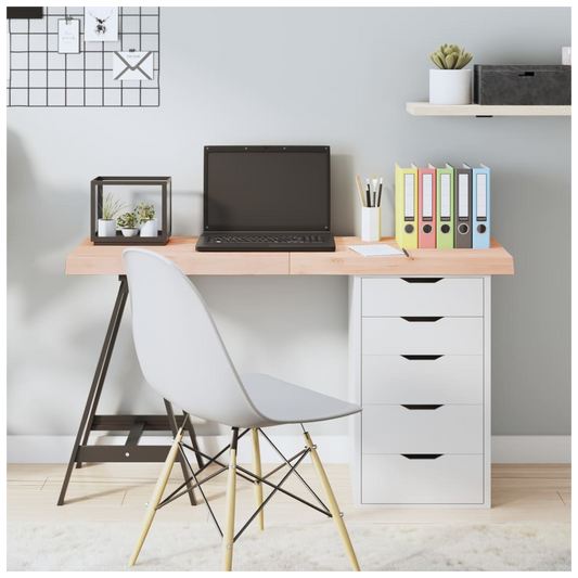 Table Top 120x50x(2-6) cm Untreated Solid Wood Oak