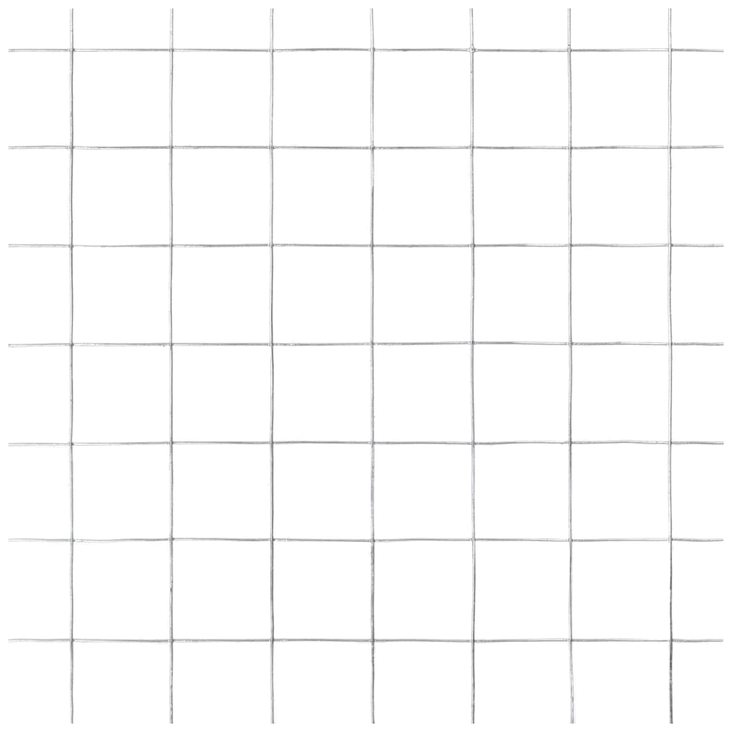 Chicken Wire Fence Galvanised Steel 25x1.5 m Silver