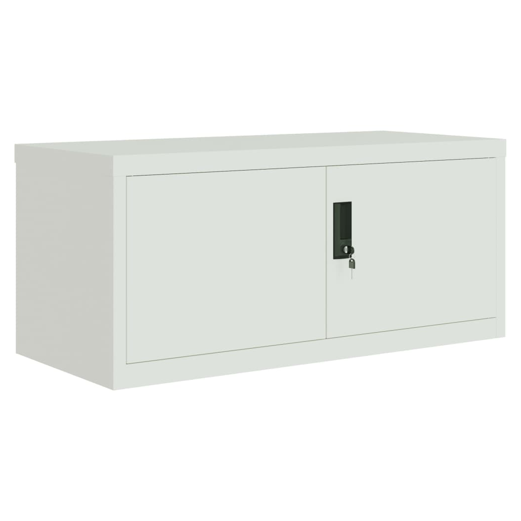 File Cabinet Light Grey 90x40x110 cm Steel