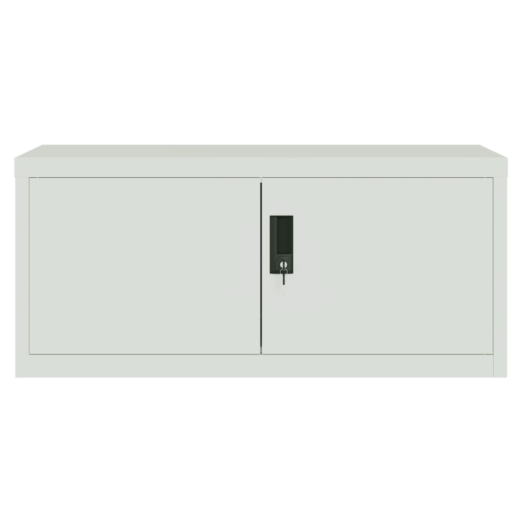 File Cabinet Light Grey 90x40x110 cm Steel