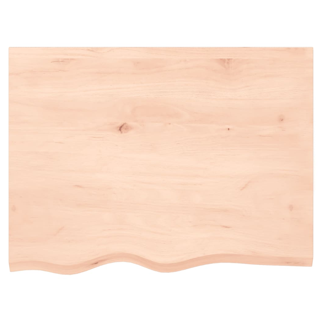 Table Top 80x60x(2-4) cm Untreated Solid Wood Oak