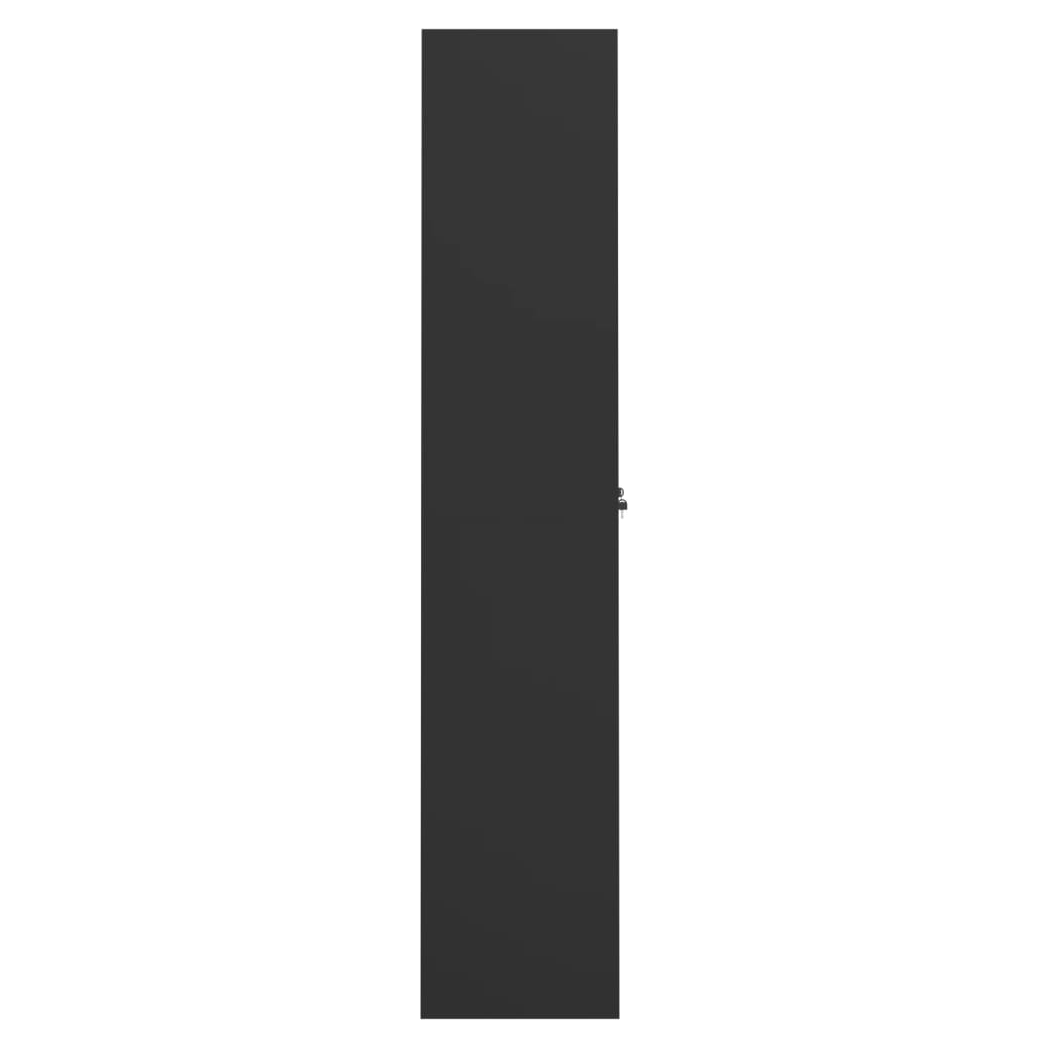 File Cabinet Black 105x40x180 cm Steel