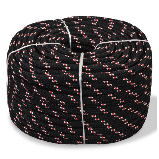 Boat Yacht Marine Rope Polypropylene 6 mm 500 m Black