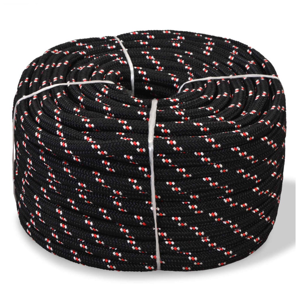 Boat Yacht Marine Rope Polypropylene 6 mm 500 m Black