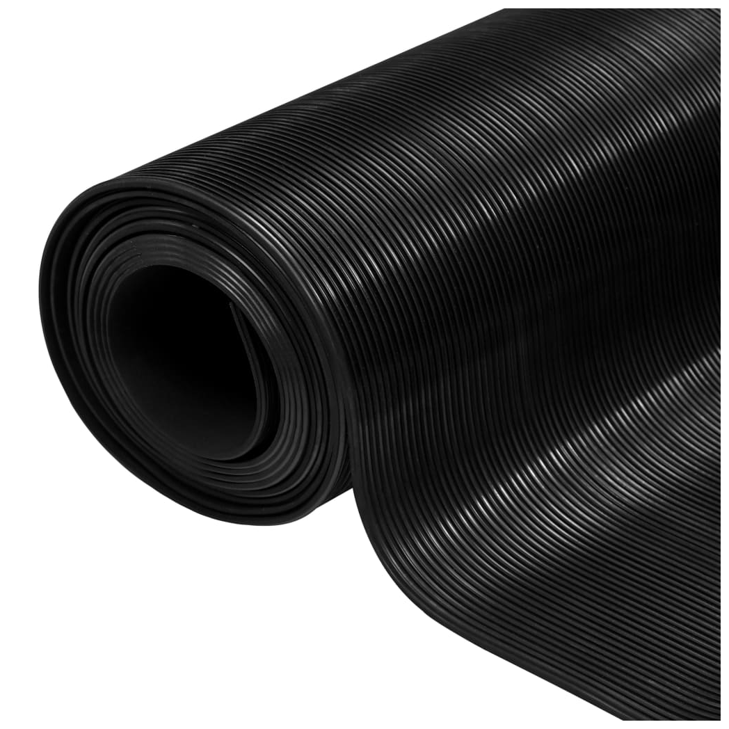Floor Mat Anti-Slip Rubber 1.5x4 m 3 mm Fine Rib