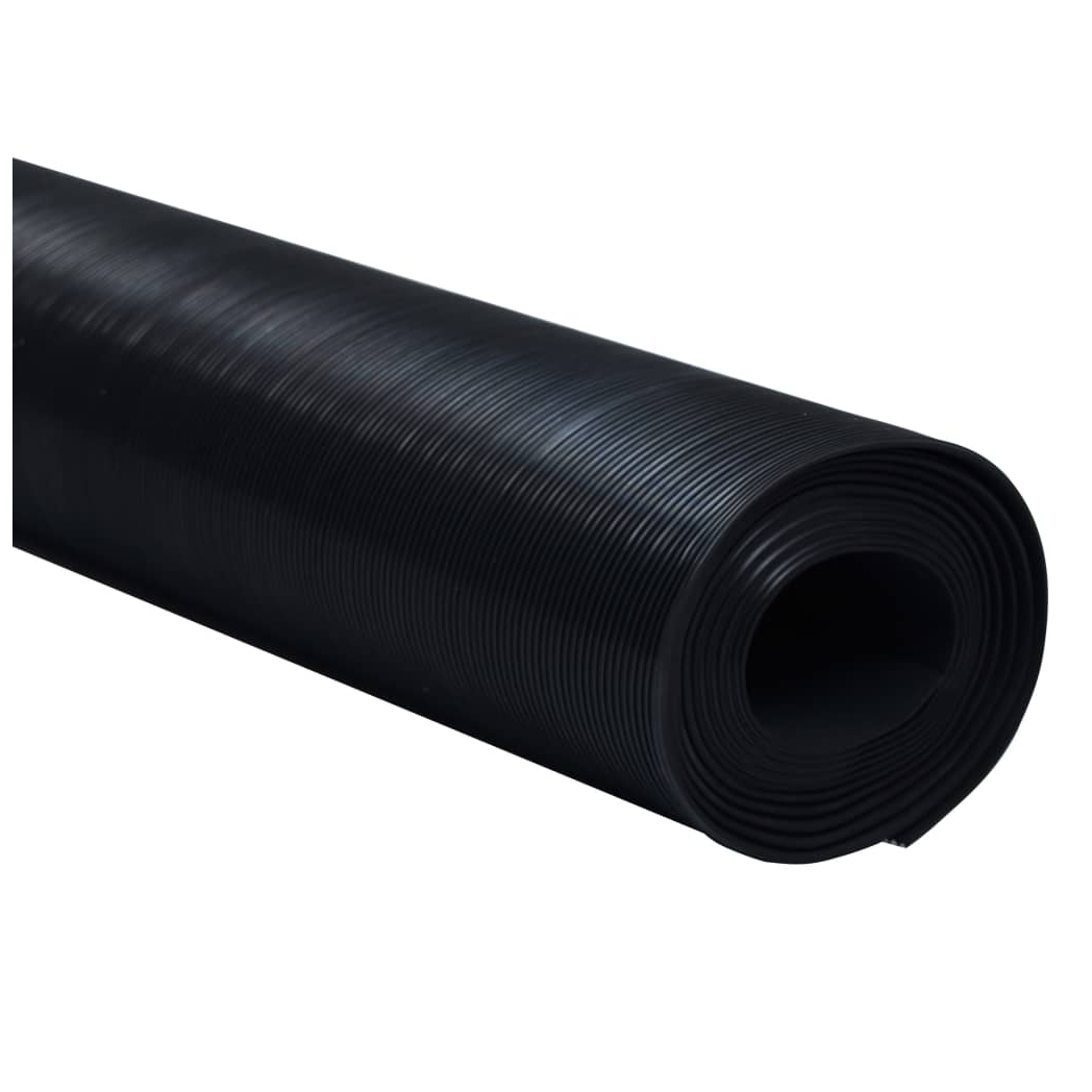 Floor Mat Anti-Slip Rubber 1.5x4 m 3 mm Fine Rib