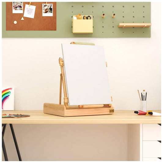 Table Easel with Drawer 41.5x37x12 cm Solid Wood Pine