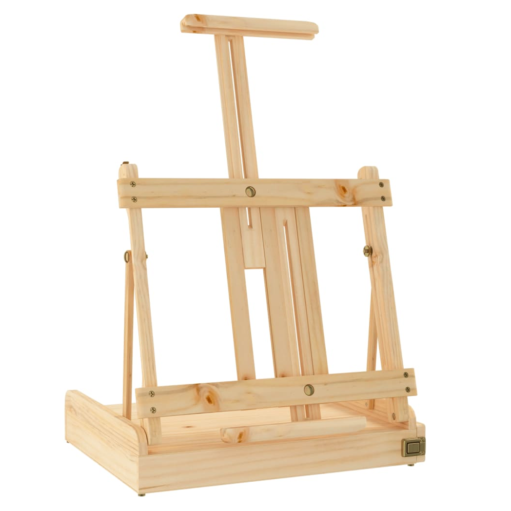 Table Easel with Drawer 41.5x37x12 cm Solid Wood Pine