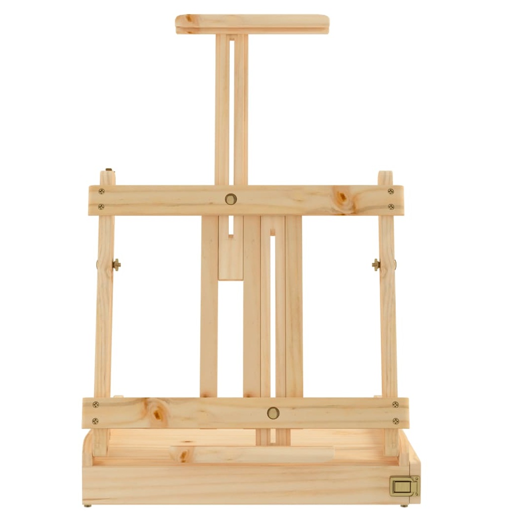 Table Easel with Drawer 41.5x37x12 cm Solid Wood Pine