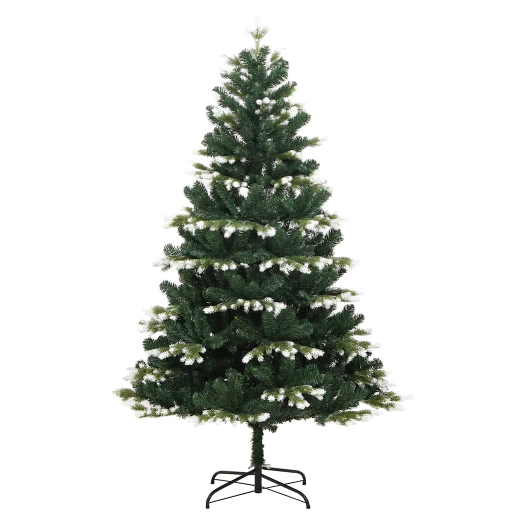 Artificial Hinged Christmas Tree with Flocked Snow 120 cm
