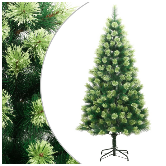 Artificial Hinged Christmas Tree with Stand 210 cm