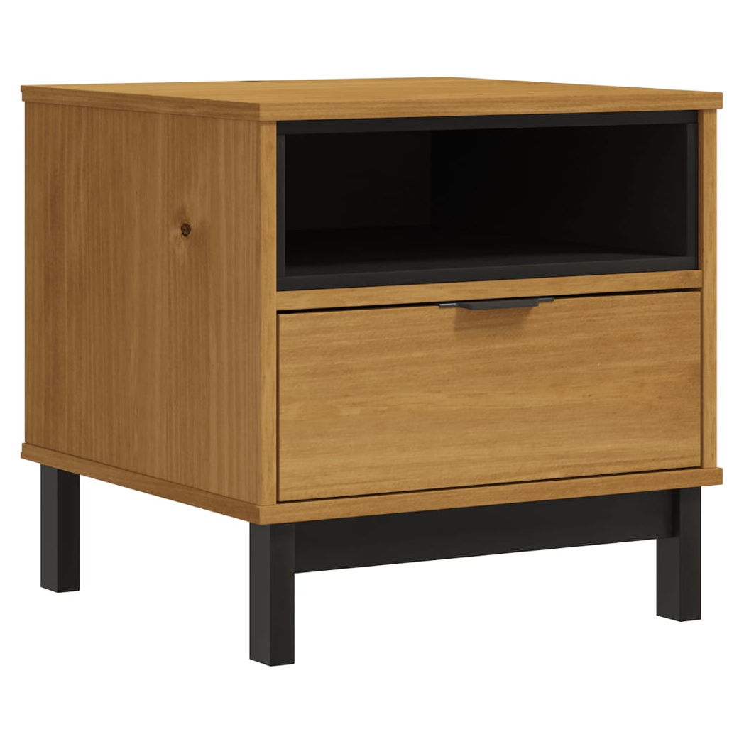 Side Table FLAM 50x50x50 cm Solid Wood Pine