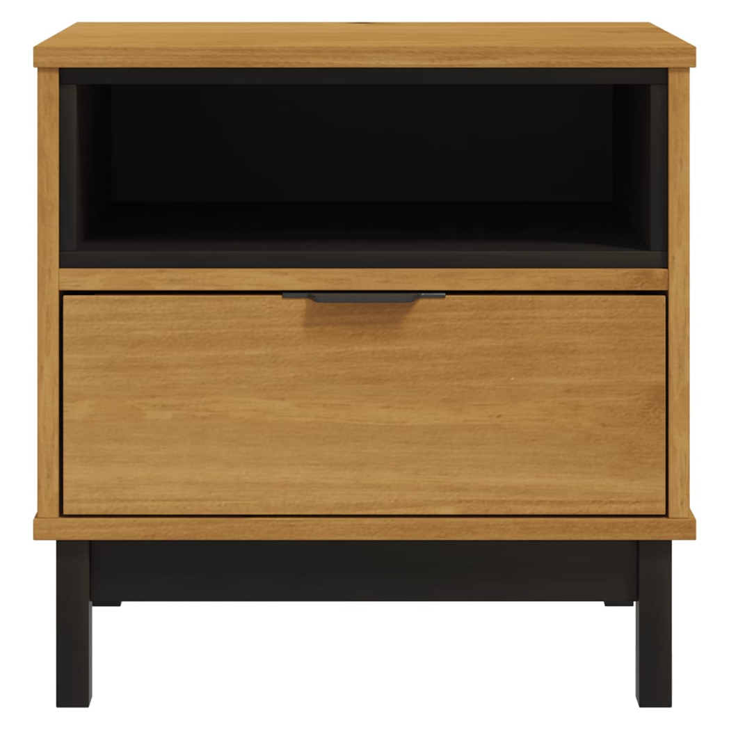 Side Table FLAM 50x50x50 cm Solid Wood Pine