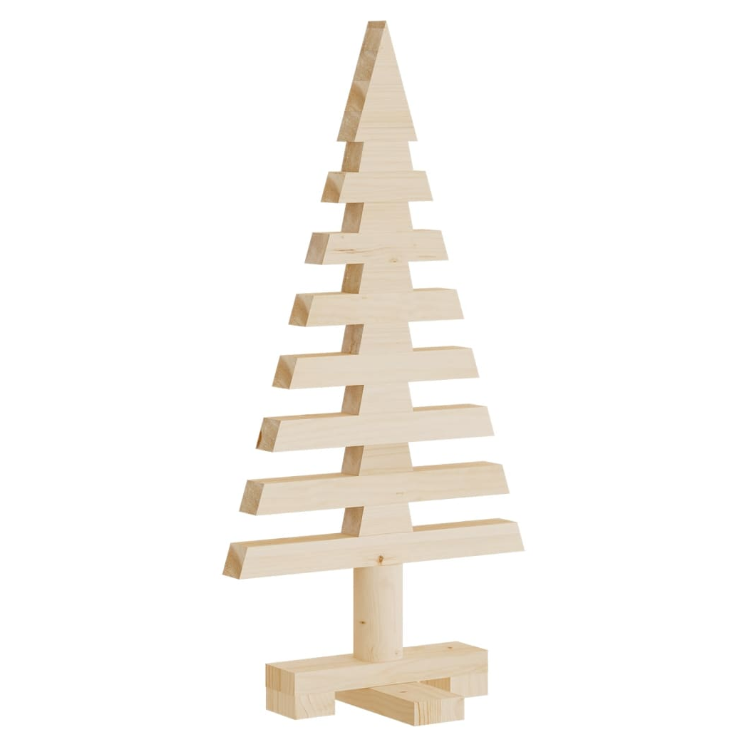 Wooden Christmas Tree for Decoration 60 cm Solid Wood Pine