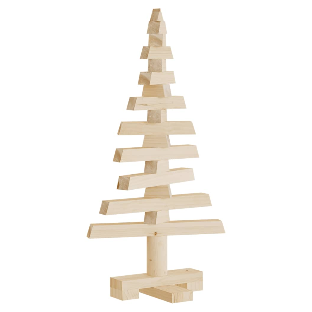 Wooden Christmas Tree for Decoration 60 cm Solid Wood Pine