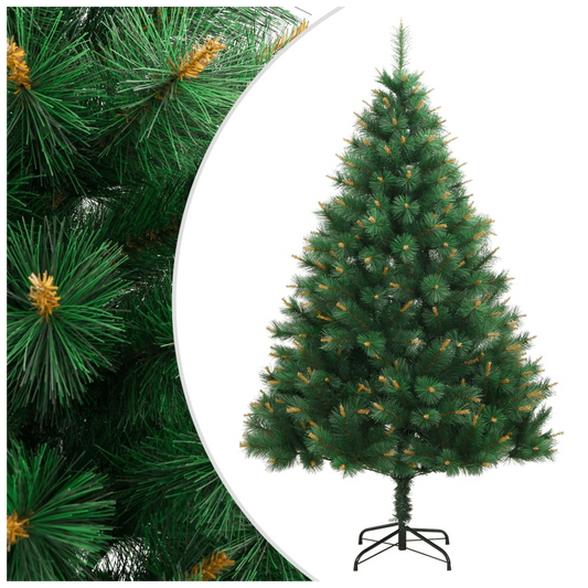Artificial Hinged Christmas Tree with Stand 210 cm