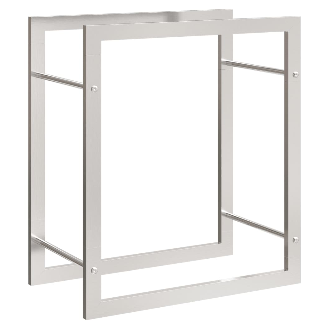 Firewood Rack 50x28x56 cm Stainless Steel
