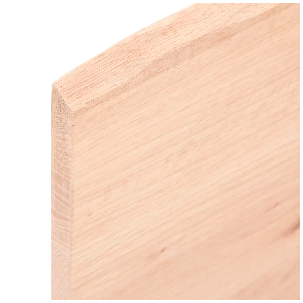 Table Top 80x50x2 cm Untreated Solid Wood Oak