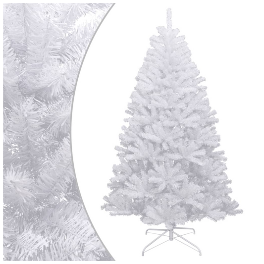 Artificial Hinged Christmas Tree with Flocked Snow 180 cm