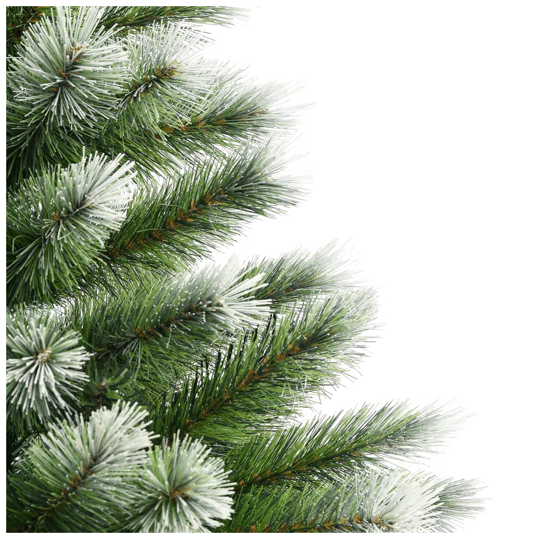 Artificial Hinged Christmas Tree with Flocked Snow 240 cm